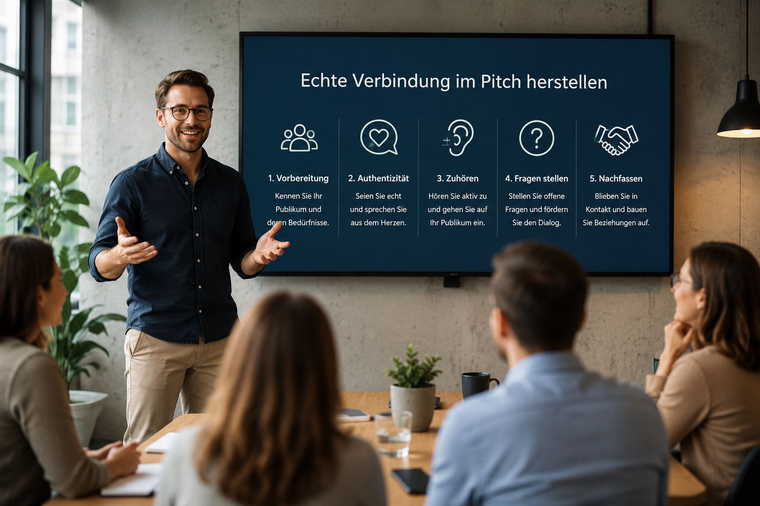 Tipps zu: Echte Verbindung im Pitch herstellen