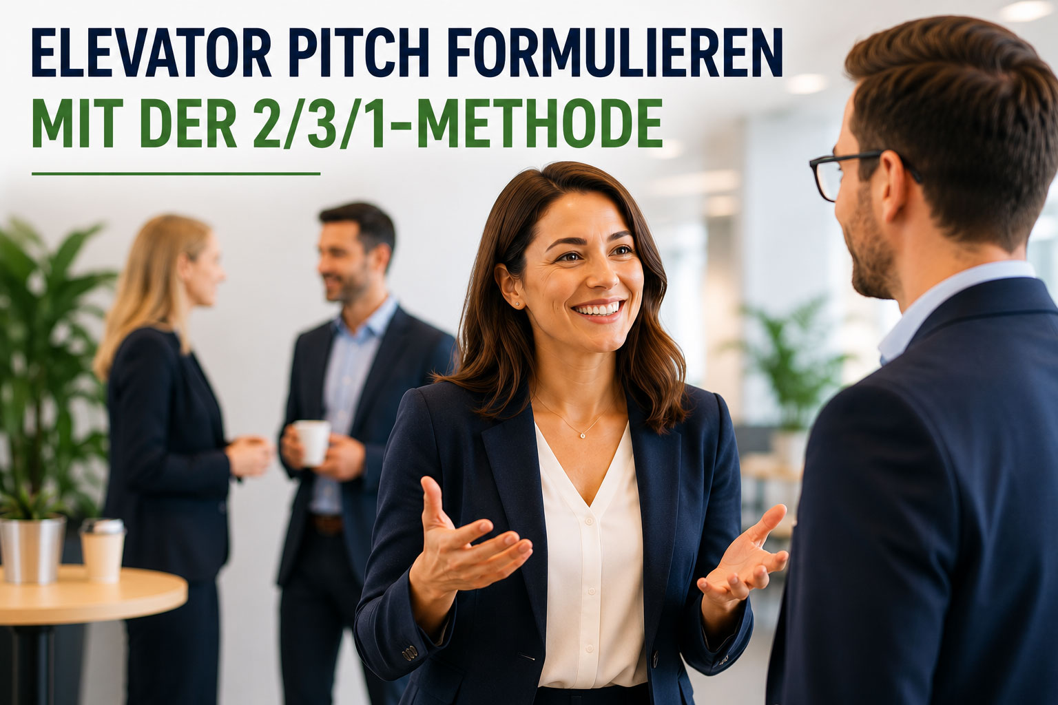 Elevator Pitch formulieren mit der 2/3/1-Methode