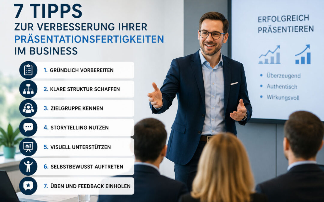 7 Tipps zur Verbesserung Ihrer Präsentationsfertigkeiten im Business
